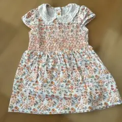ネクスト　花柄スモッキングワンピース ２歳　80cm 90cm