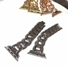 45mm アップルウォッチ　ベルト シンプル チェーンベルト