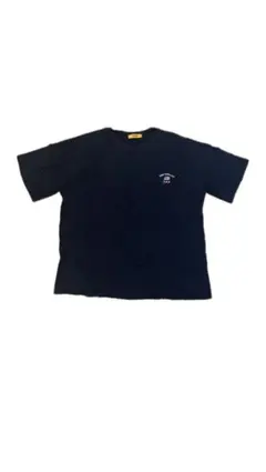 ブラック 半袖Tシャツ ロゴ入り