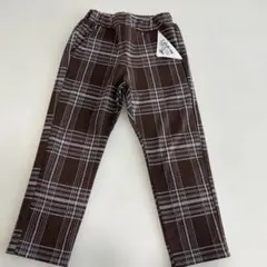 ブラウン系チェック柄ロングパンツのサムネイル