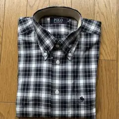 POLO チェック柄 長袖シャツ M