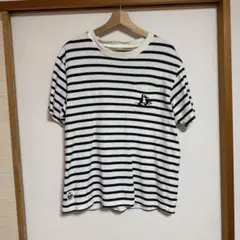 CHUMS チャムス ボーダー ポケットTシャツ Lサイズ