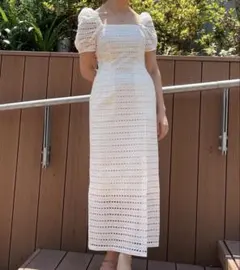 ME&ME COUTURE ホワイト パフスリーブ サイズ1ワンピースのサムネイル