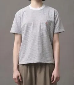 DANTON ダントン ポケットTシャツ ボーダー　34のサムネイル
