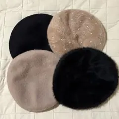 ファー ベレー帽 パール付き まとめ売り