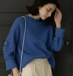 新品未使用OPAQUE.CLIP LANEROSSI ボートネックニット38M