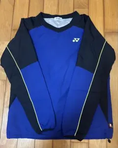 YONEX 長袖 Vネックシャツ 青黒Mサイズ