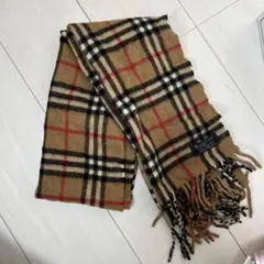 チェック柄ウール混紡マフラーBurberry