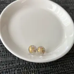 水晶金彫り朱雀 10㎜ 2個セット