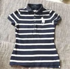 早い者勝ちラルフローレン　ポロシャツ　ザ　スキニーポロ　ビッグロゴ刺繍　ボーダー