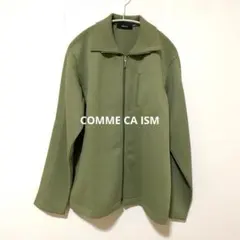 コムサイズム　ジップアップ オリーブグリーンジャケット　メンズアウター
