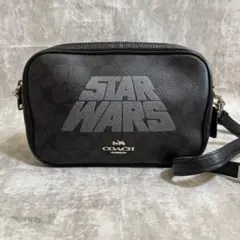 A998 未使用級　コーチ×スターウォーズ コラボ　ショルダーバッグ　ブラック