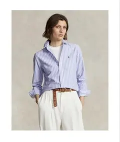 【新品タグ付】POLO RALPH LAUREN オックスフォードシャツ水色×白