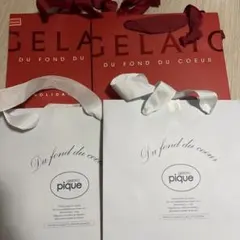 gelato pique ショップ袋 4枚セットのサムネイル