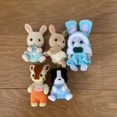 赤ちゃんカラフルウサギコスチューム 赤ちゃんまとめ売り