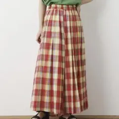 新品　ロデオクラウンズワイドボウル　リラックスチェックスカーチョ