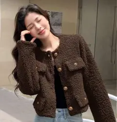 DAZY ソリッドボタンフロント フラップディテール SHEIN シーイン