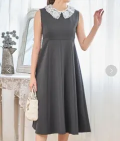 TOCCO　２ＷＡＹレース襟付き　ダンボール　ワンピース