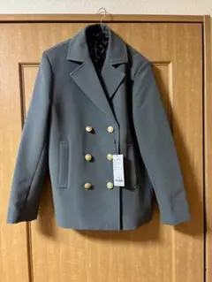 Anne Coquine ダブルブレストジャケット ♡チャコールグレー ♡XL
