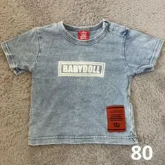 BABY DOLL ベビードール　夏服　半袖　Tシャツ　80 即日発送　青のサムネイル