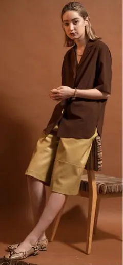 へきる様専用【MAISON SPECIAL】ヴィーガンレザーハーフパンツ