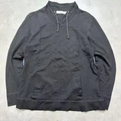 j1190 マリサグレース カットソー ロンT ハイネック 薄手　黒 M 長袖