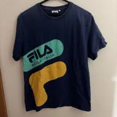 FILA ネイビー Tシャツ Fサイズ　グク