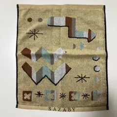 SAZABY 幾何学模様 ハンドタオルのサムネイル