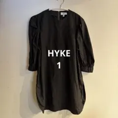 HYKE ブラック パフスリーブ ブラウス size1 - メルカリ