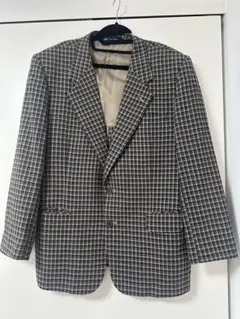 Yves Saint Laurent チェック柄 テーラードジャケット Yves Saint Laurent チェック柄テーラードジャケット M 【公式通販】
