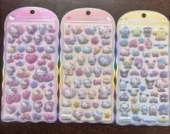 サンリオ　コットンパフィーシール3種セット