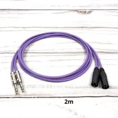 CANARE L-4E6S XLR TRS ケーブル 2m 2本セット - メルカリ