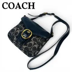 COACH コーチ ソーホー デニム ショルダーバッグ シグネチャー ブルー