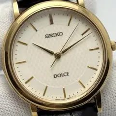 SEIKO ドルチェ 8J41-0AC0 メンズ腕時計 高精度クォーツ ローマン