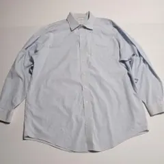 C797 ブルックスブラザーズ　長袖シャツ　水色　チェック柄　XL