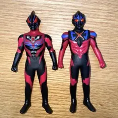 ウルトラマンエックス　ジード　ダークネス　ソフビ　２体セット　絶版品