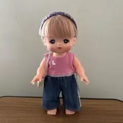メルちゃん ソランちゃん ◇ トップス ＋ パンツ ◇ ピンク x デニムのサムネイル