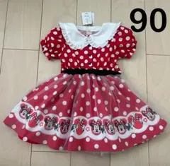 新品 リトシー ミニーちゃん なりきりワンピース 90