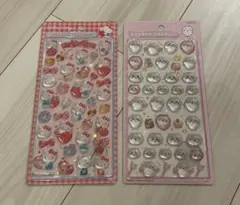 【新品】ちいかわ ハローキティ ボンボンドロップシール 2点セット 正規品