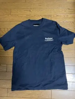 Barbour バックプリント Tシャツ ネイビー 38