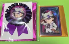 鬼滅の刃 ハロウィンコサージュ風バッジ 缶バッジ、メタリックカードセット