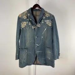 COMME CA DU MODE 希少品！和柄 デニムジャケット 3(Lサイズ）のサムネイル
