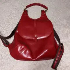 BALLY レザー バックパック レッドのサムネイル
