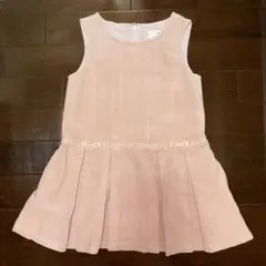 組曲 コーデュロイ ピンク ワンピース 110cm