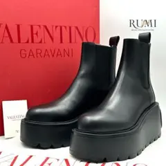 未使用級/付属品完備✨ ヴァレンティノ 厚底 ブーツ アンクル サイドゴア