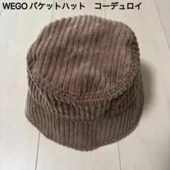 WEGO バケットハット コーデュロイ ブラウン