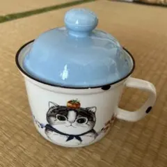 猫のイラスト 蓋付きマグカップ大きめ