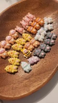 【c-3】 動物型デコパーツ　30個セット