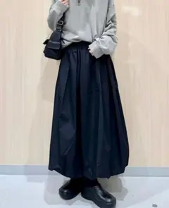 GU バルーンスカート M 黒 ブラック