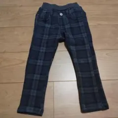 100cm ゴムウエスト 長ズボン 裏起毛 ボトムス